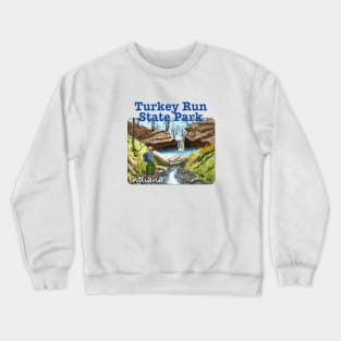 Turkey Run State Park, Indiana Crewneck Sweatshirt